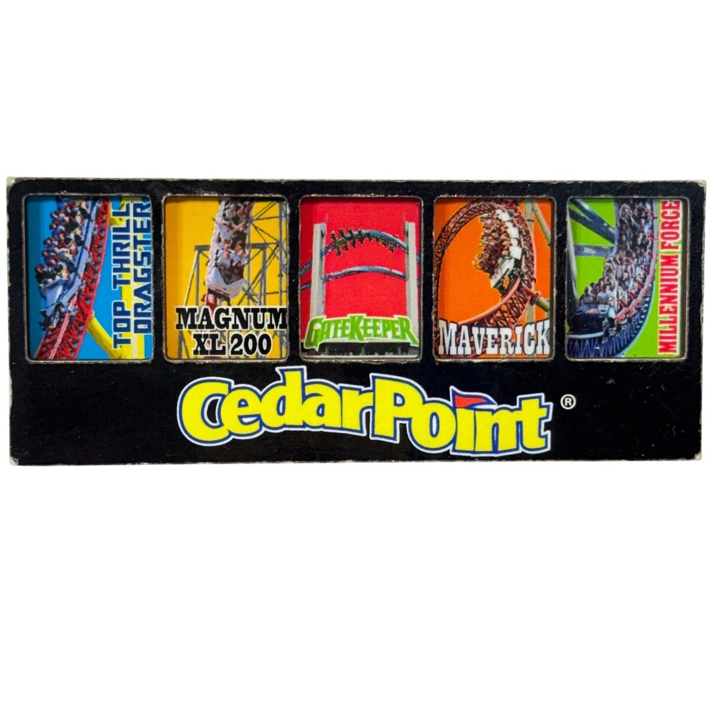2014 Cedar Point Magnet Roller Coasters Top Thrill Magnum Millennium Force